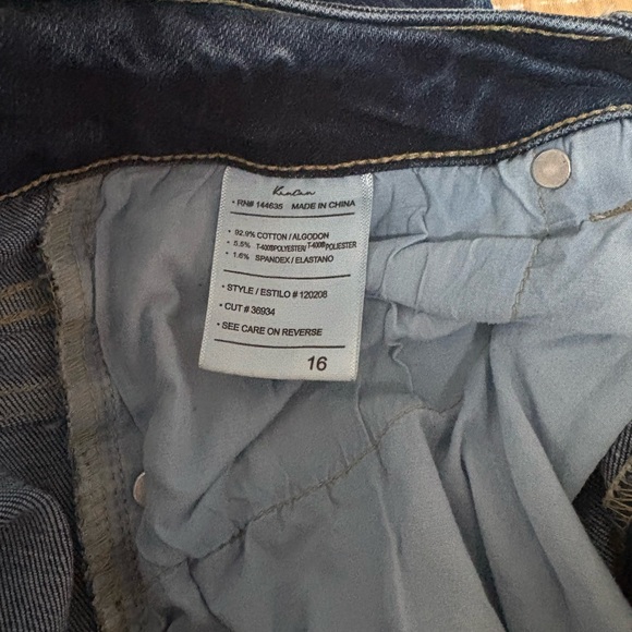 KanCan Dark Blue Distressed Skinny Jeans - Picture 3 of 5